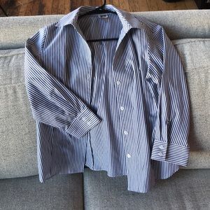 Pin striped button down